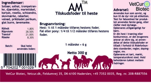 VetCur Kraftpakke AM,PM,Rootz,Nutz (hest)