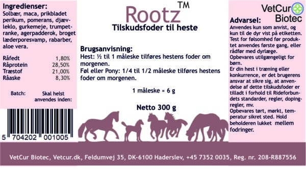 VetCur Kraftpakke AM,PM,Rootz,Nutz (hest)