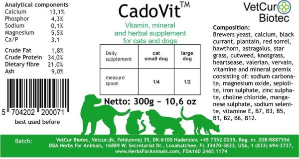 Cadovit  – naturlig næring for hunder og katter - Bilde 2
